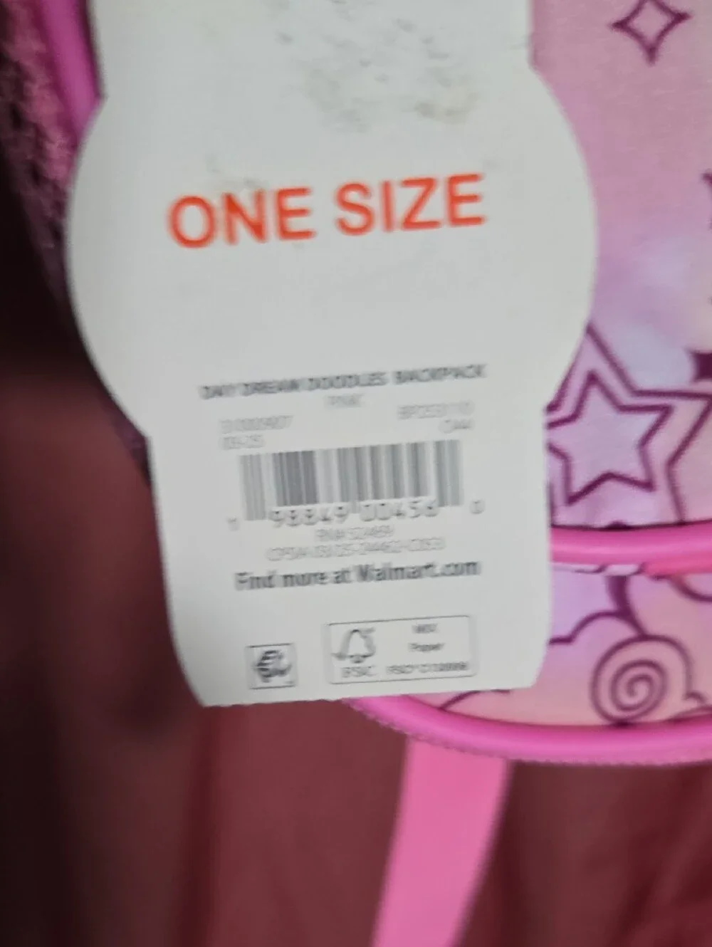 wonder nation Pink Unicorn and Rainbow Kids Backpack